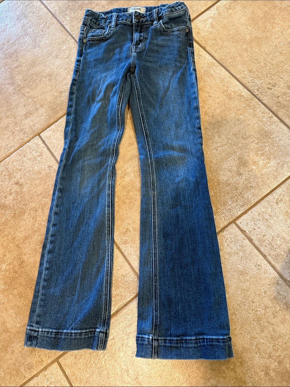 Kids Dark Blue Flared Jeans